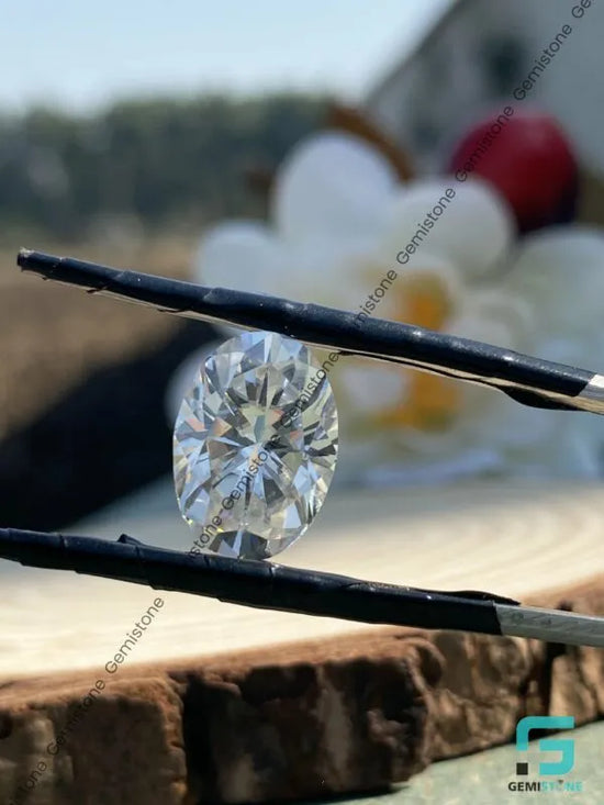 D Colorless VVS 2.00 CT to 8.00 CT Loose Elongoted Oval Moissanite