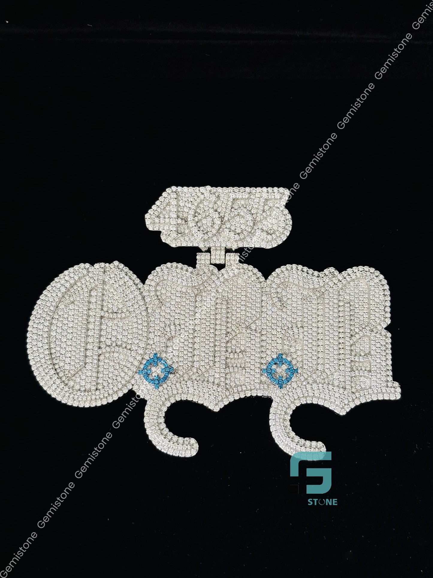 Lucky Number Moissanite Hip Hop Custom Pendant