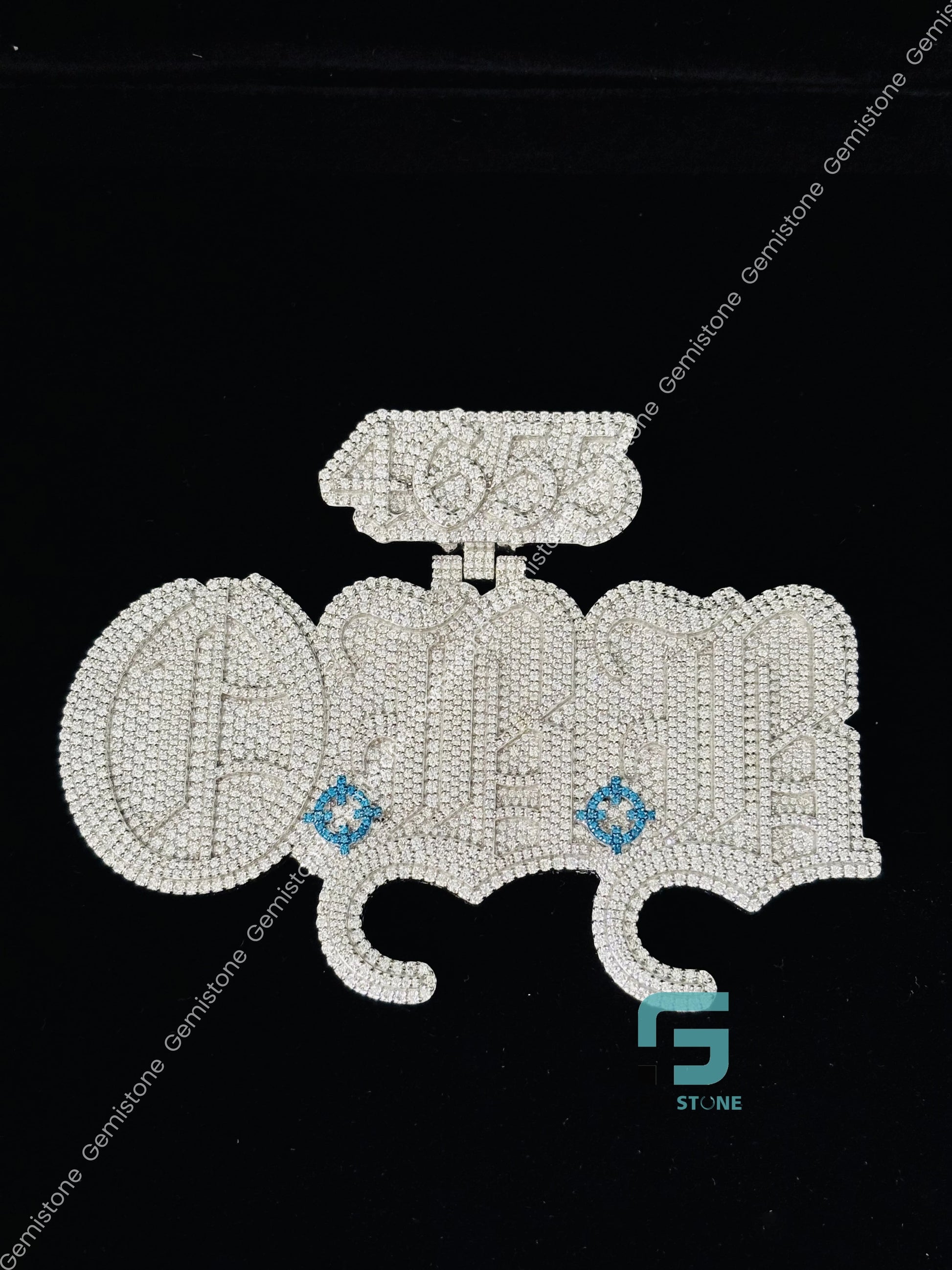 Lucky Number Moissanite Hip Hop Custom Pendant