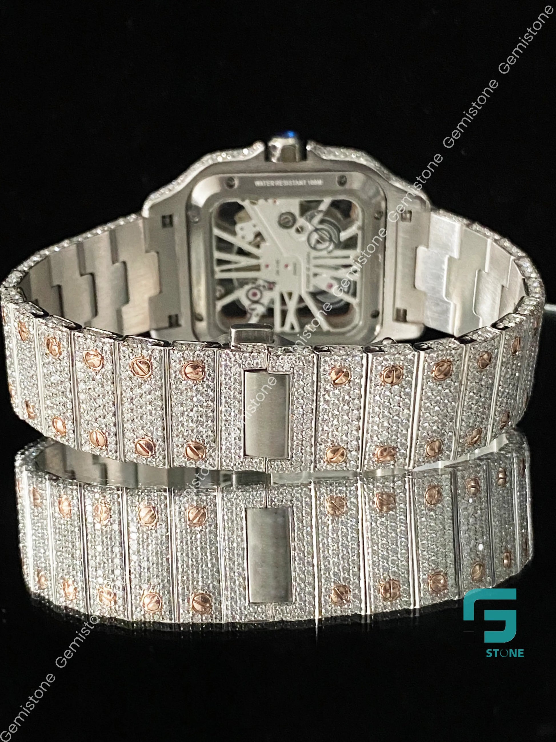 Luxury Fully Ice Out Moissanite watch