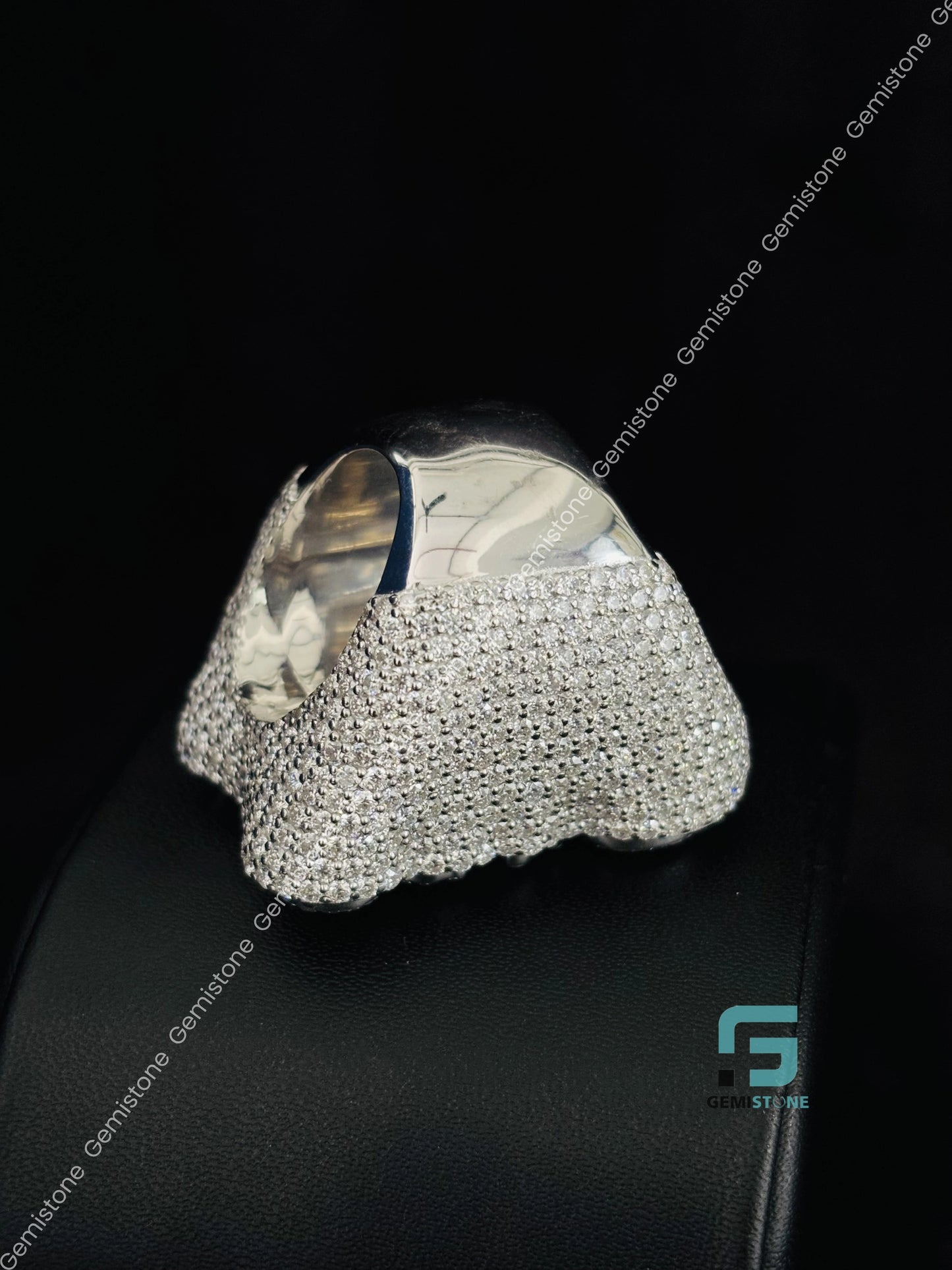Luxury Moissanite Iced out Ring