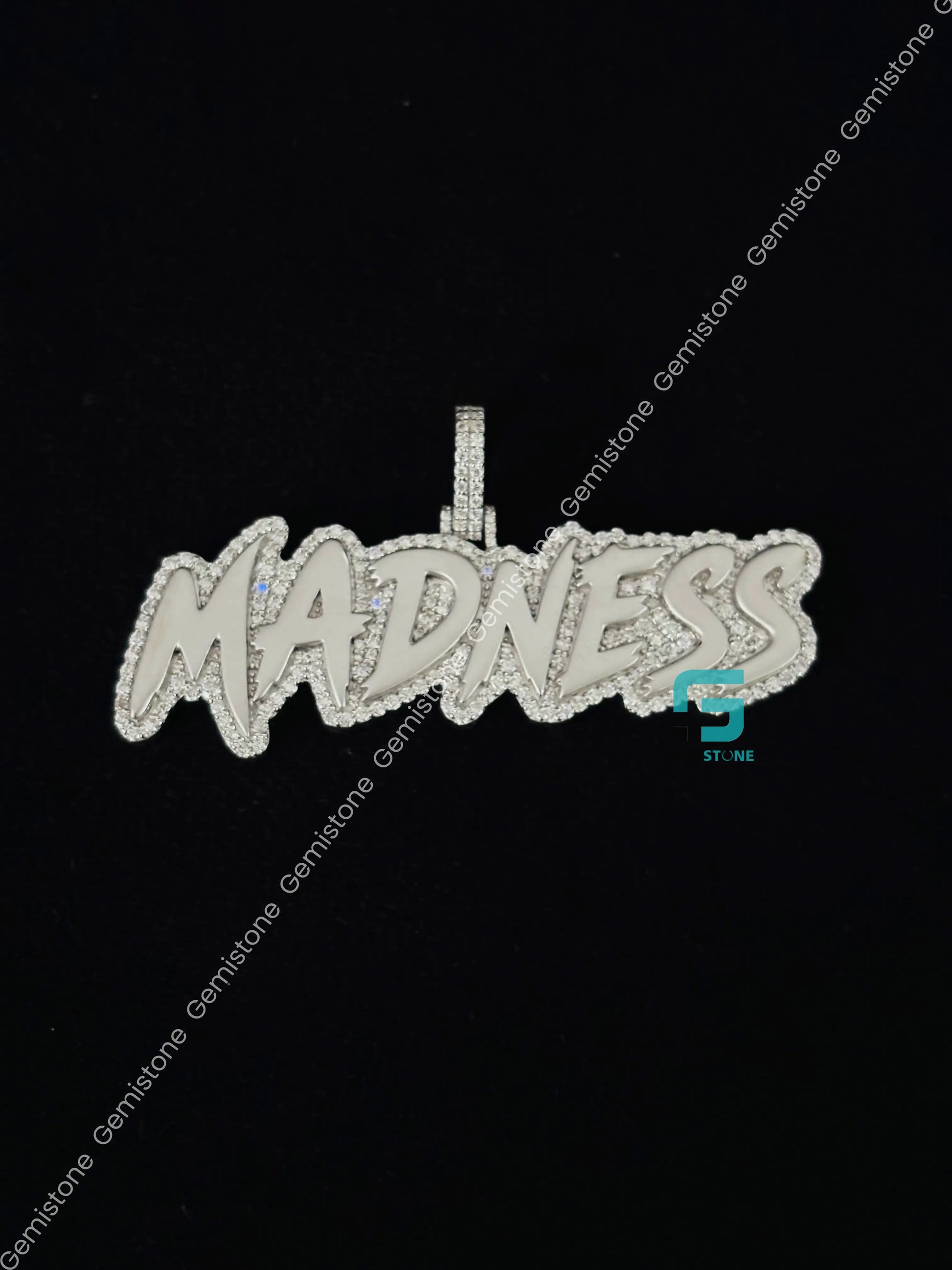 MADNESS Custome Letter Moissanite Pendant