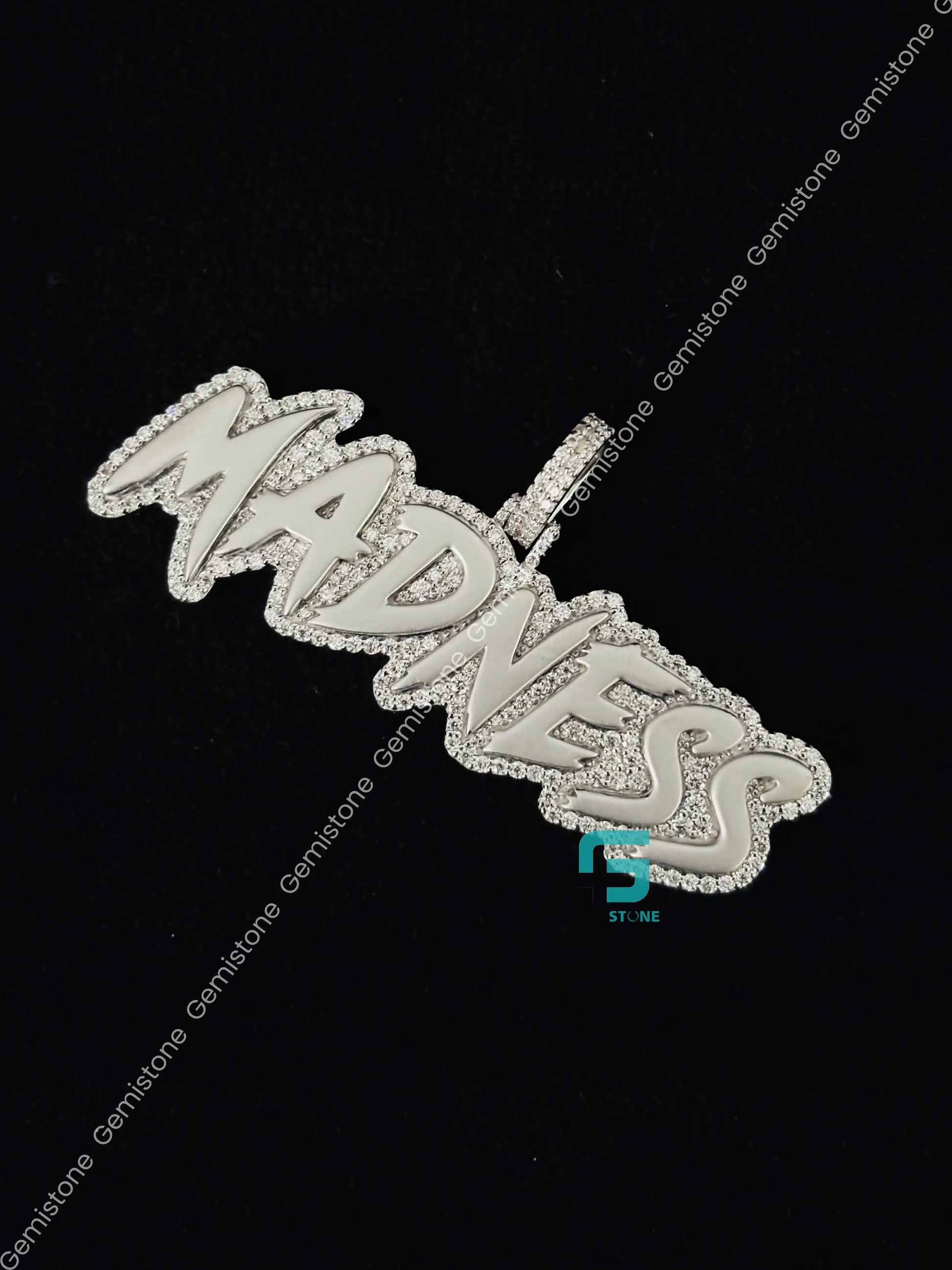 MADNESS Custome Letter Moissanite Pendant For Unisex