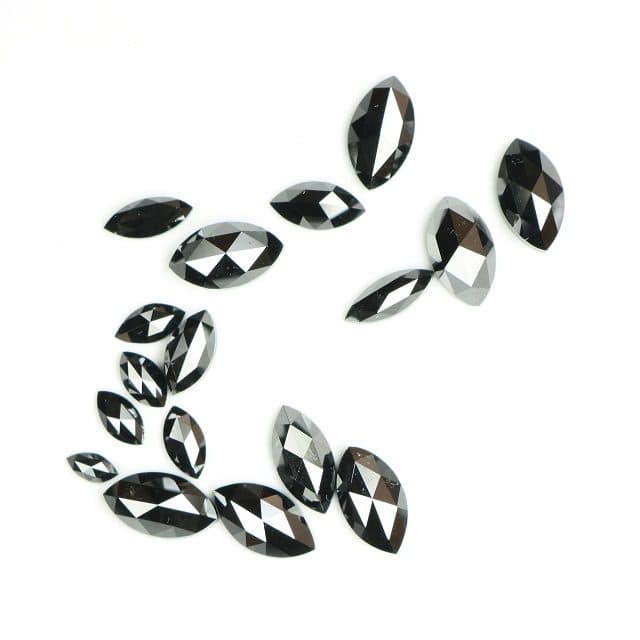 0.50 CT Marquise Loose Black Moissanite Diamond