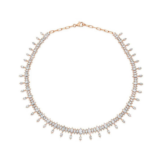 Marquise-Cut-Diamond-Choker-Necklace