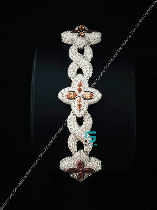 Marquise Studded Moissanite Bracelet