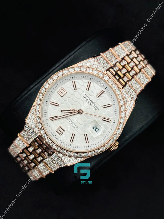 Men_s Moissanite Wrist Watch