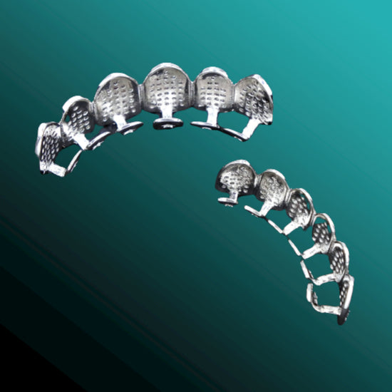 Custom 925 Silver Iced 6 Top 6 Bottom VVS Diamond Grillz