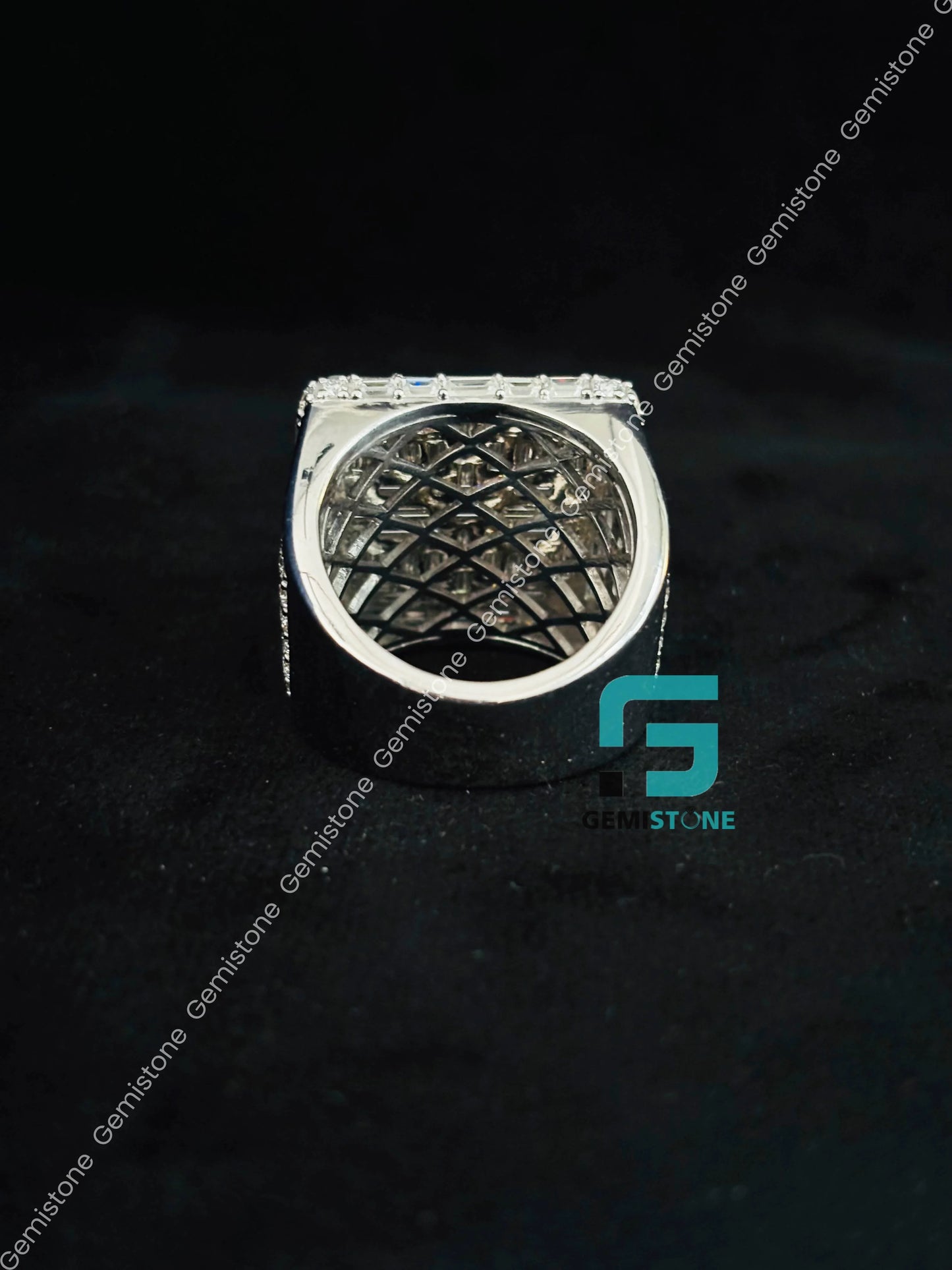 Mens Baguette Diamond Ring