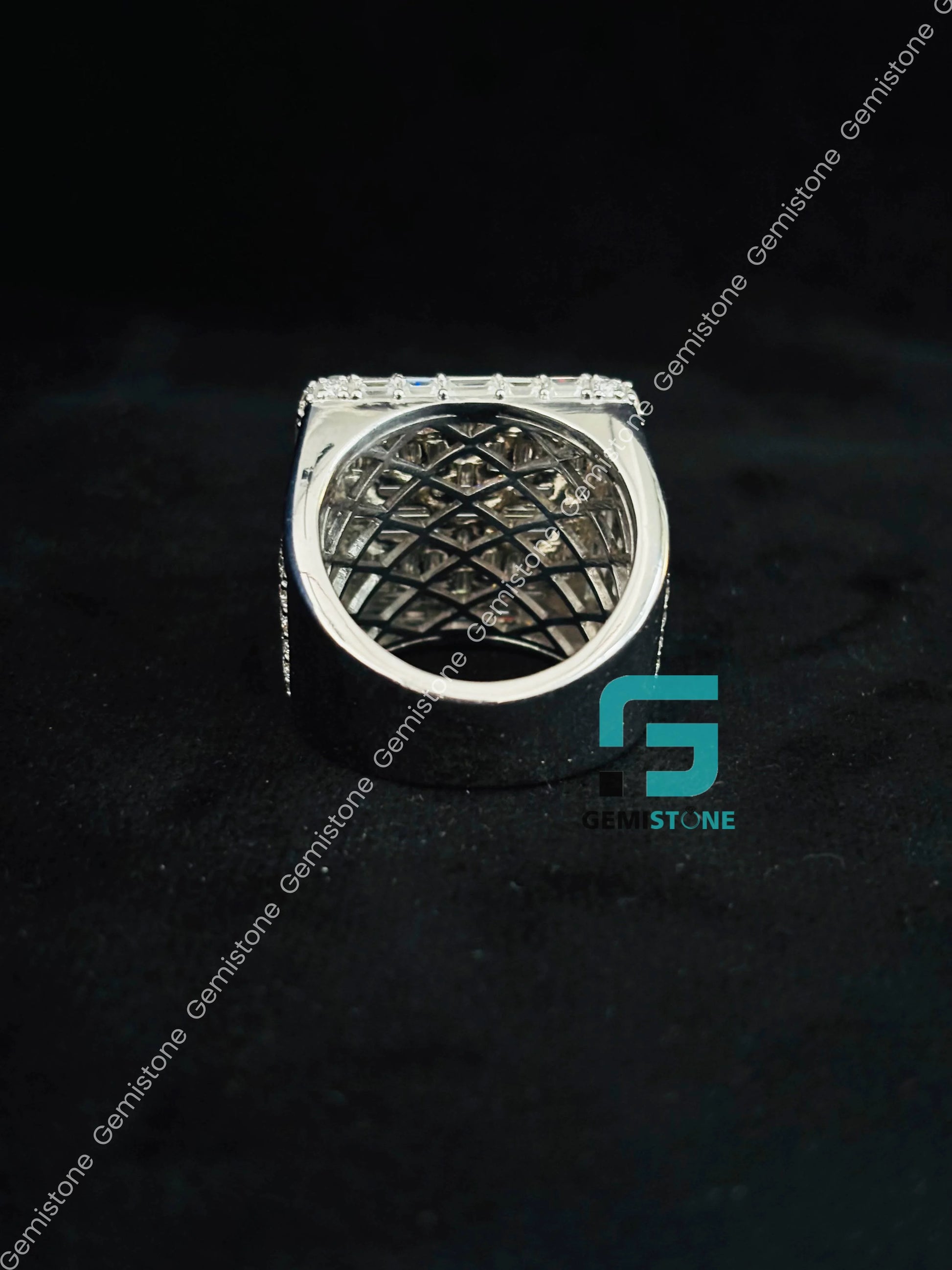 Mens Baguette Diamond Ring
