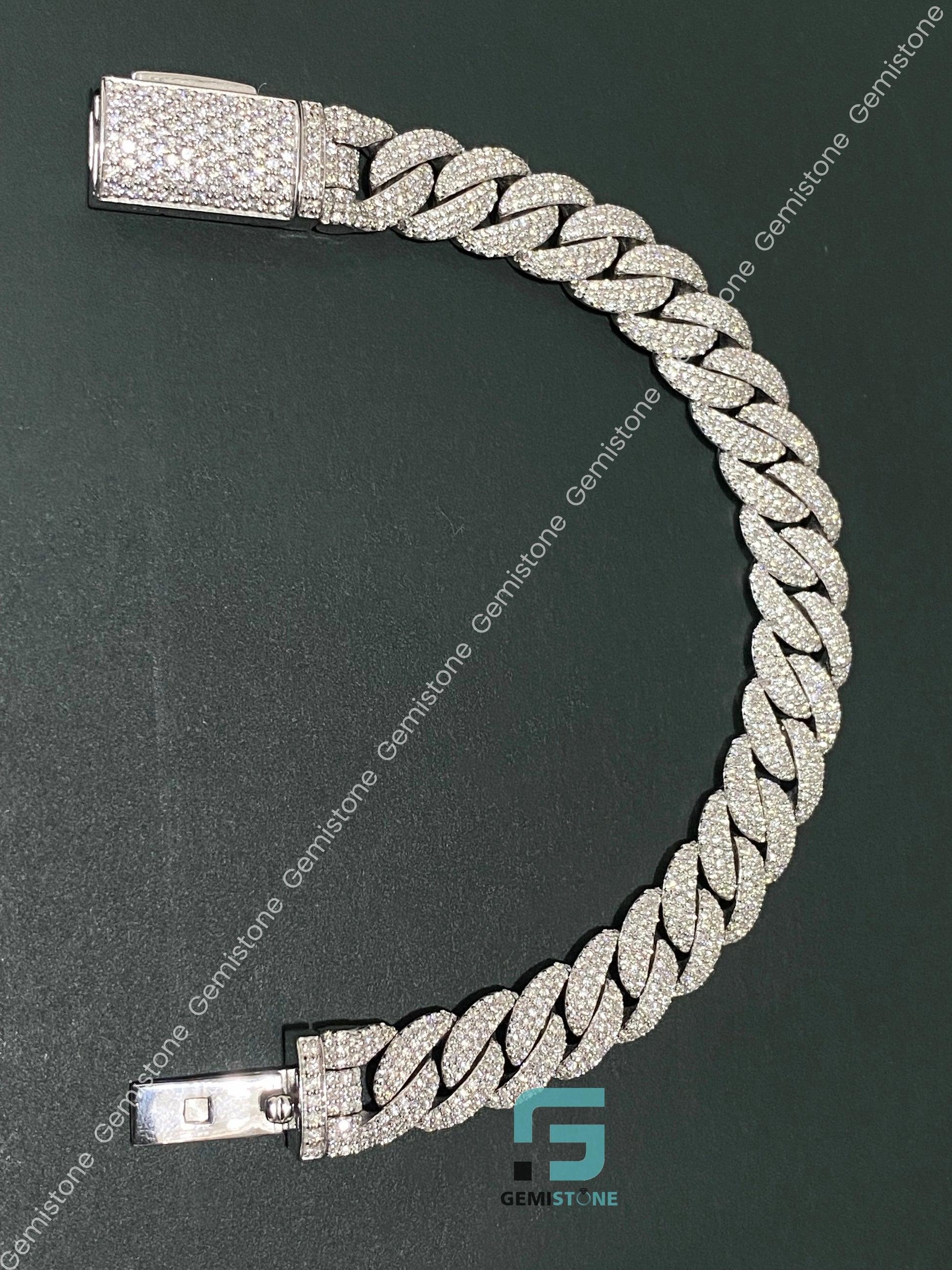 Miami Cuban Link 15 MM VVS Moissanite Bracelet