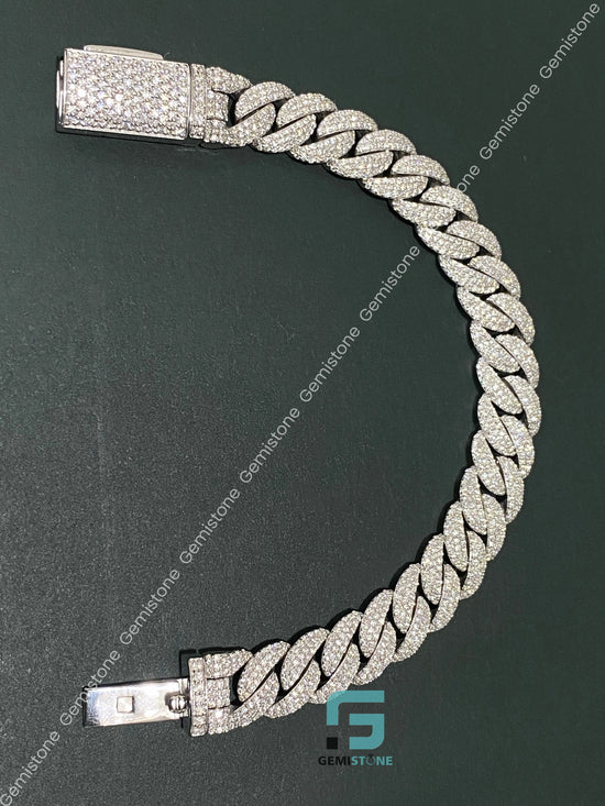 Miami Cuban Link 15 MM VVS Moissanite Bracelet