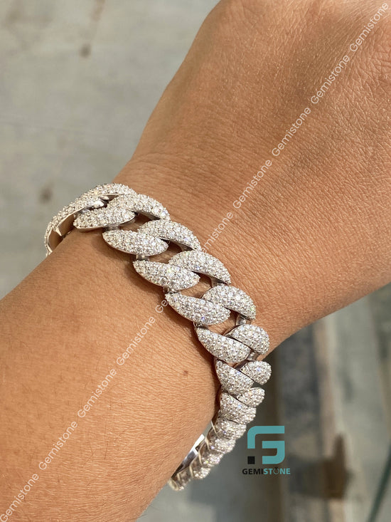 Miami Cuban Link Chain Bracelet for Men