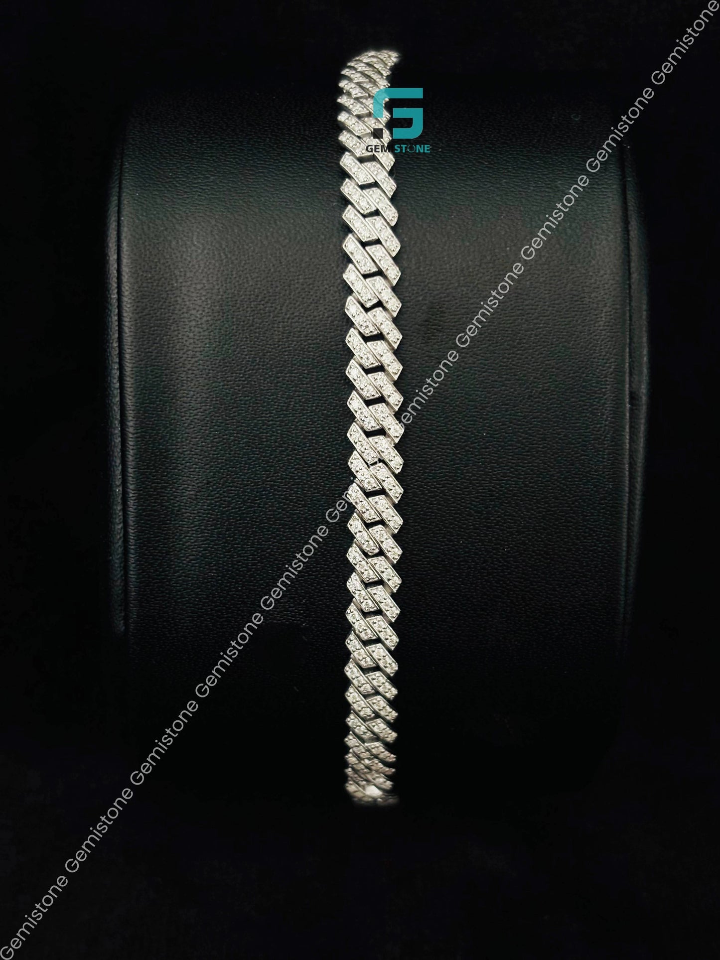 Miami Cuban Link Moissanite Bracelet
