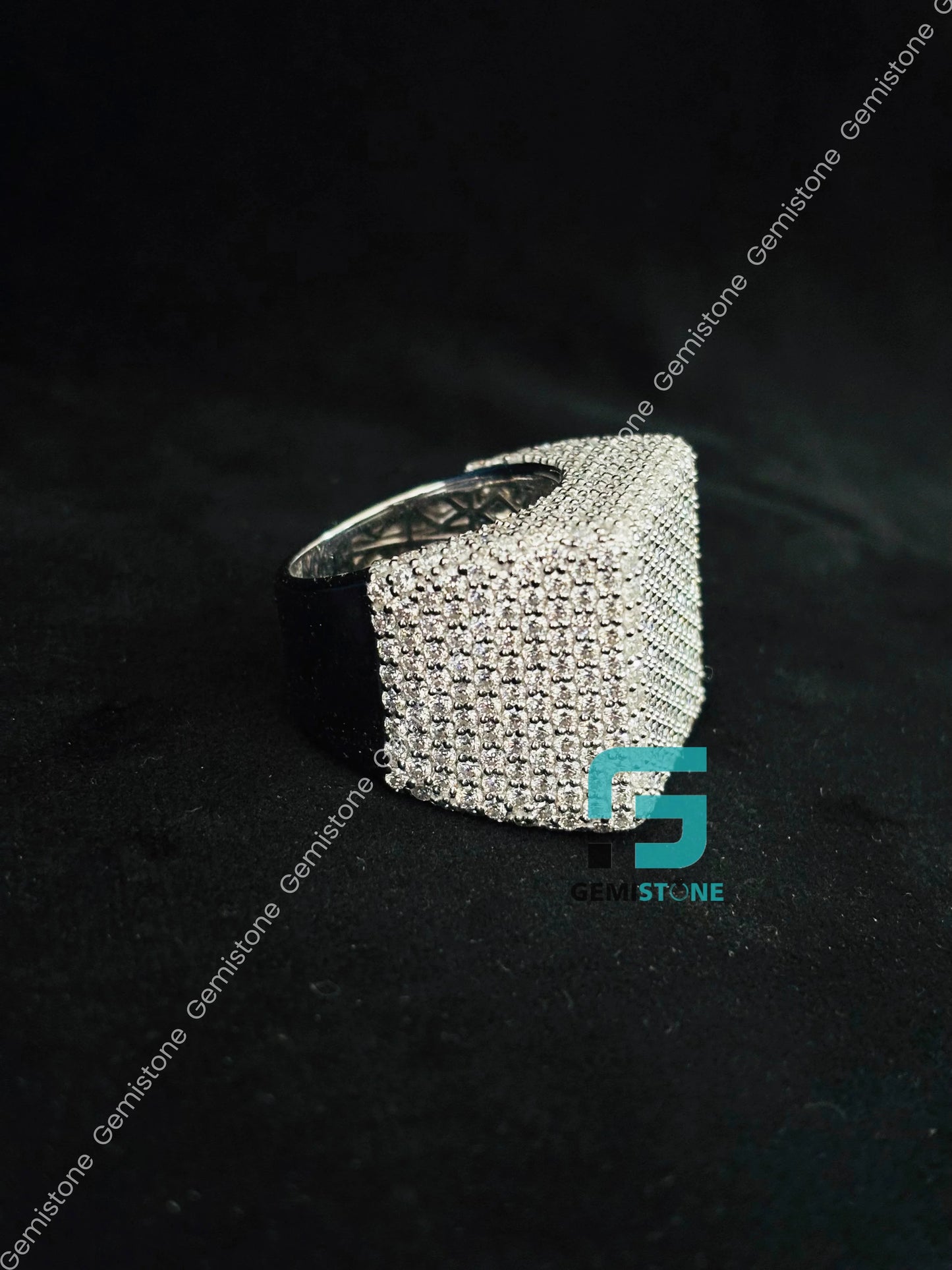 Micro Pave Sterling Silver Ring