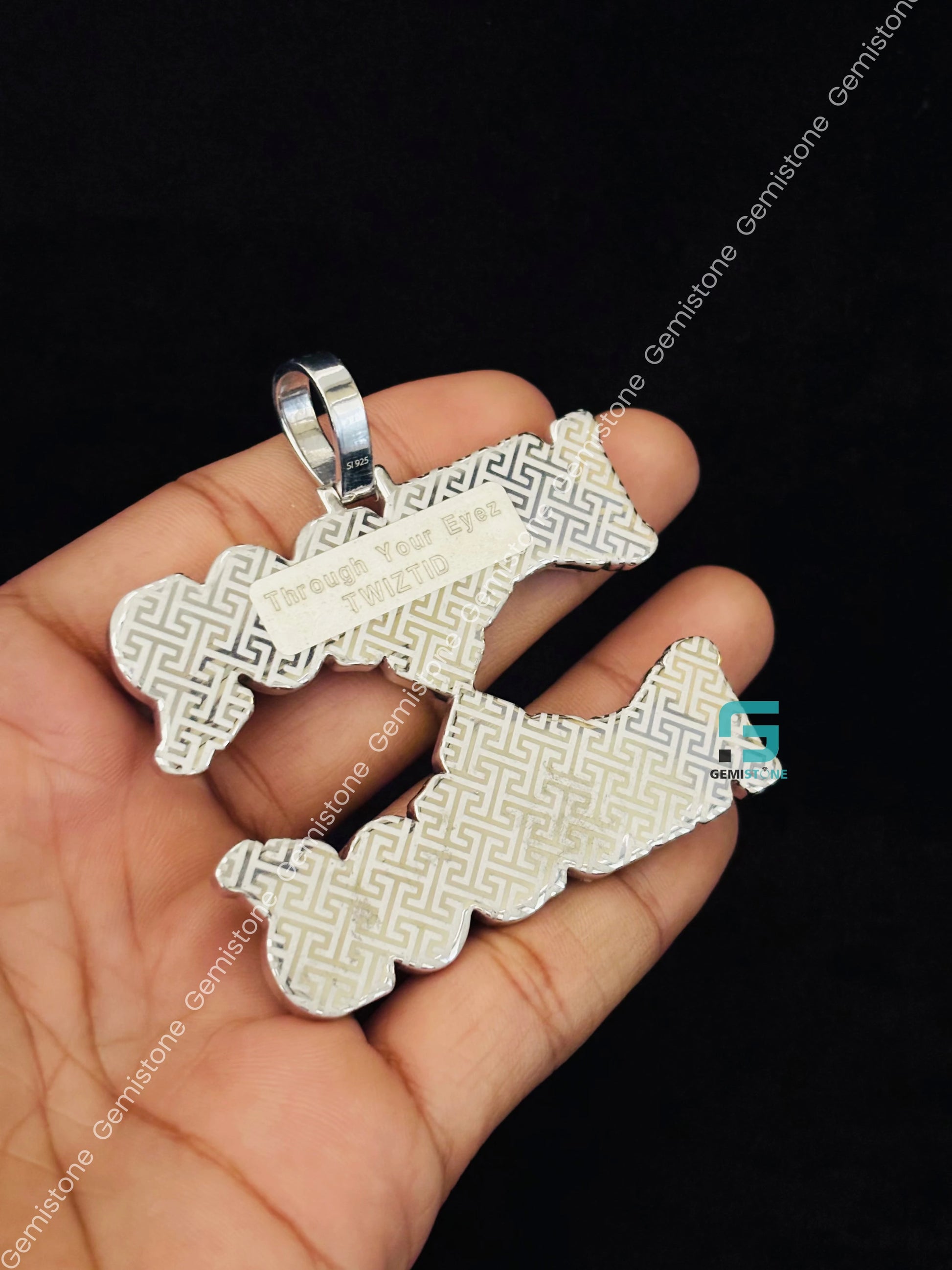Mirror Letter Pendant For Men