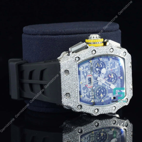 Moissanite-Stainless-Steel-Diamond-Watch