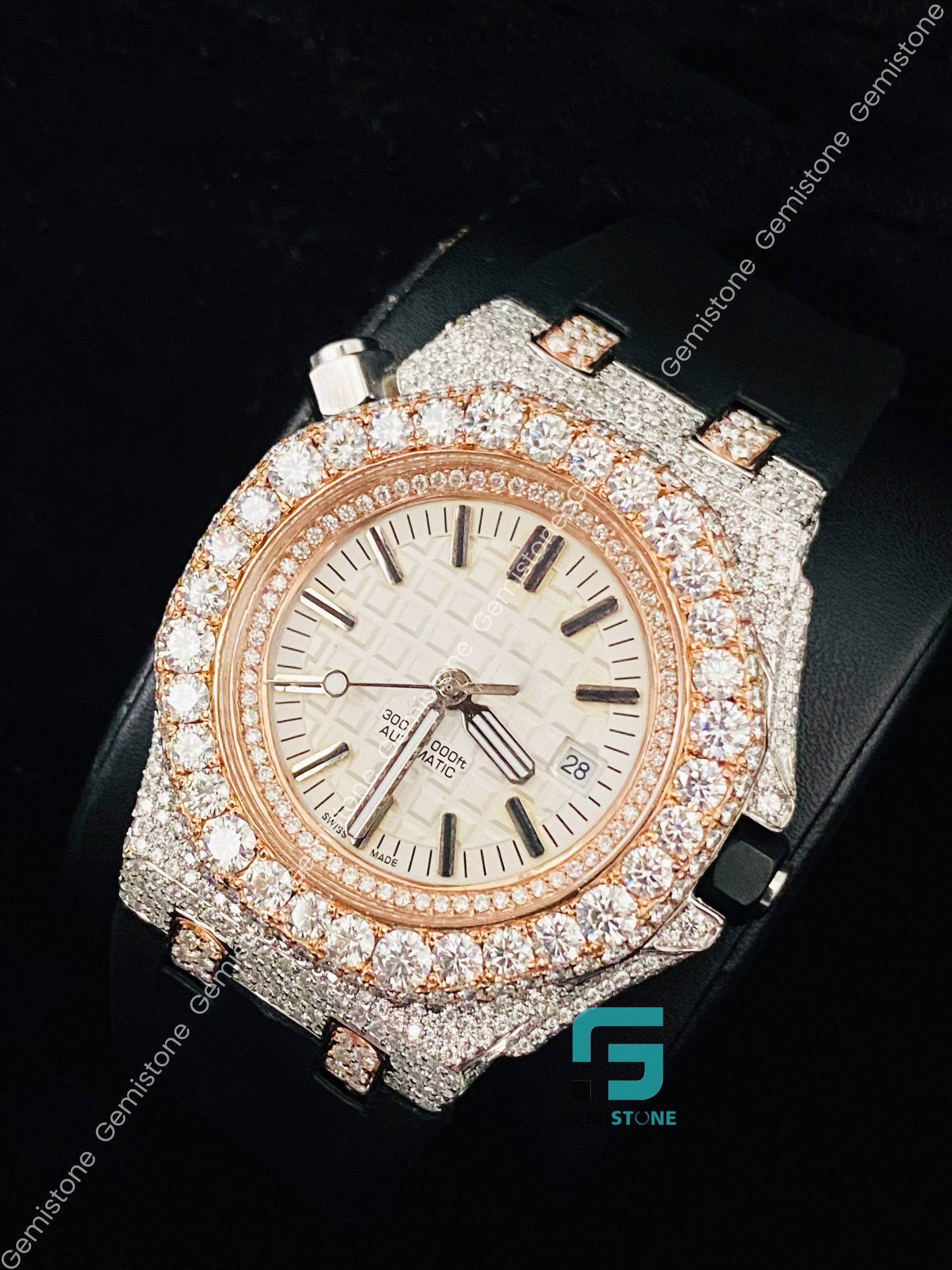 Moissanite 41MM Luxury Watch for Men_s