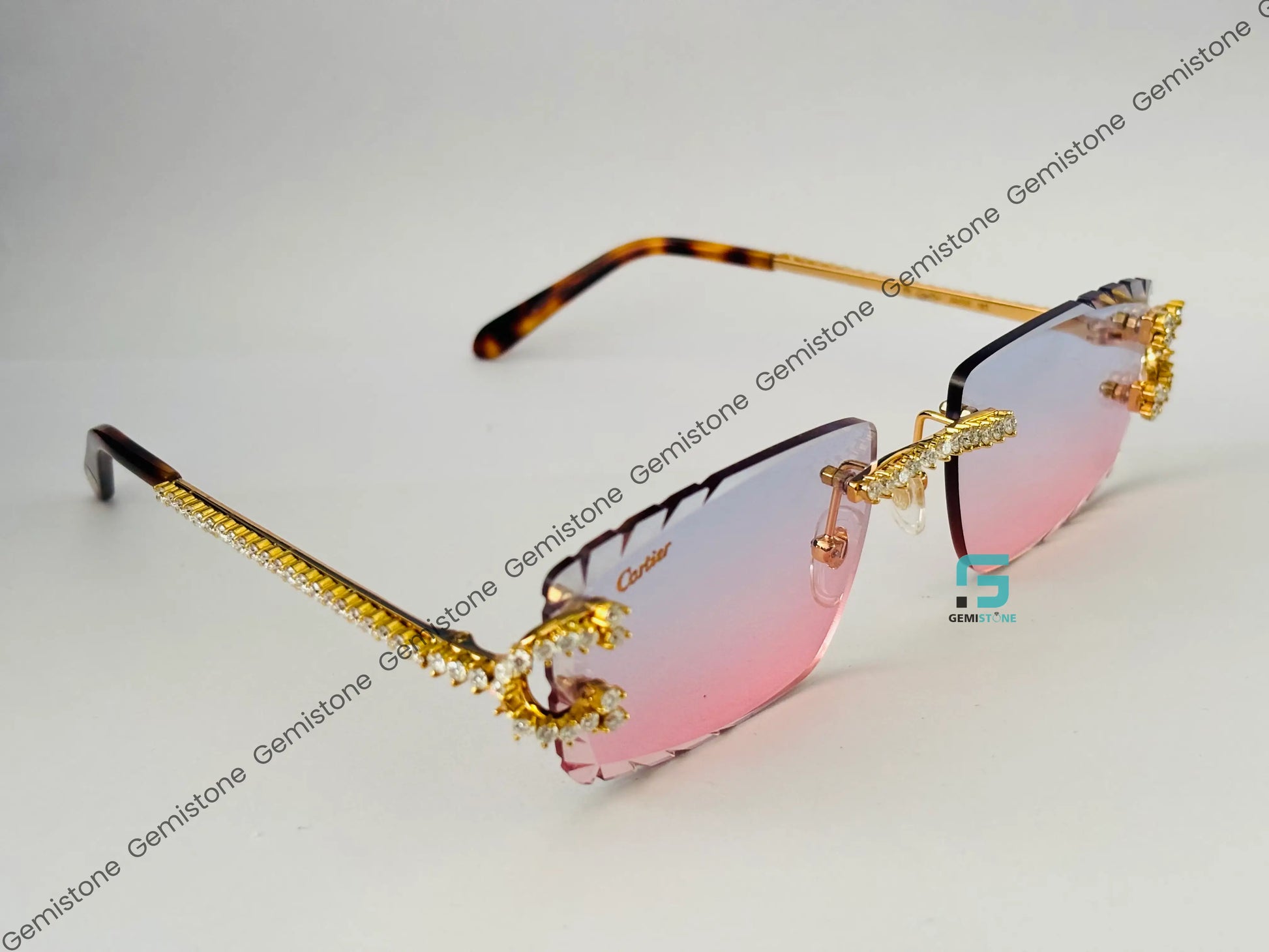 Moissanite C Section Glasses For Unisex