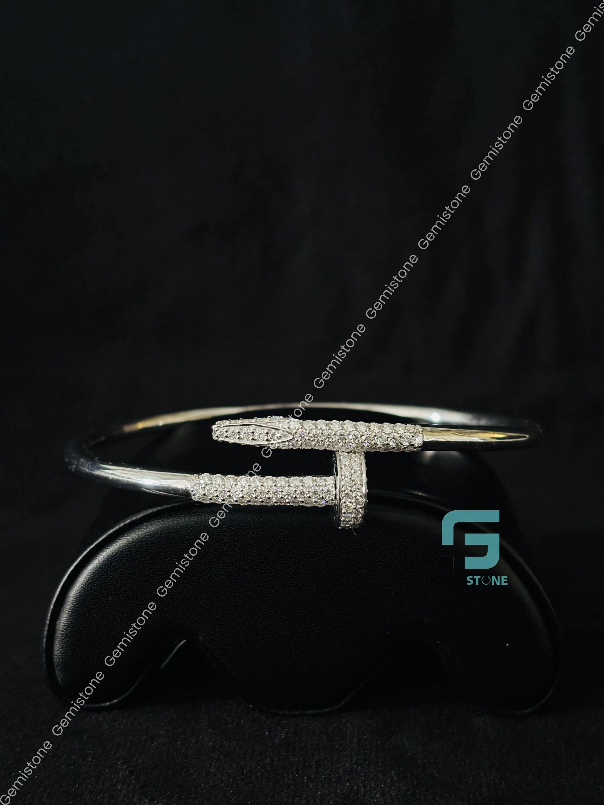 Moissanite Cuff Bracelet