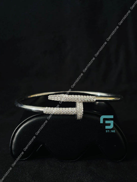 Moissanite Cuff Bracelet