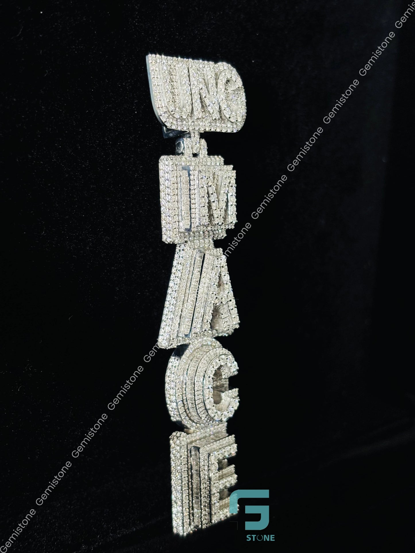 Moissanite Custom Letter Iced Out Moissanite Pendant