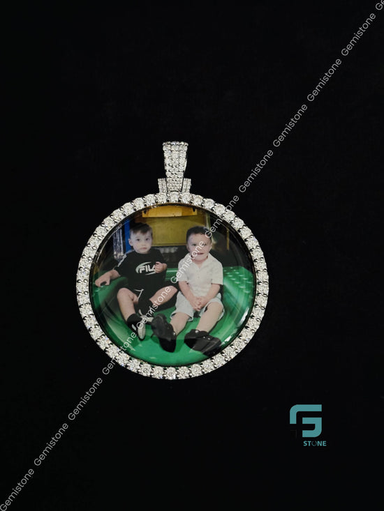 Moissanite Custom Photo Pendant
