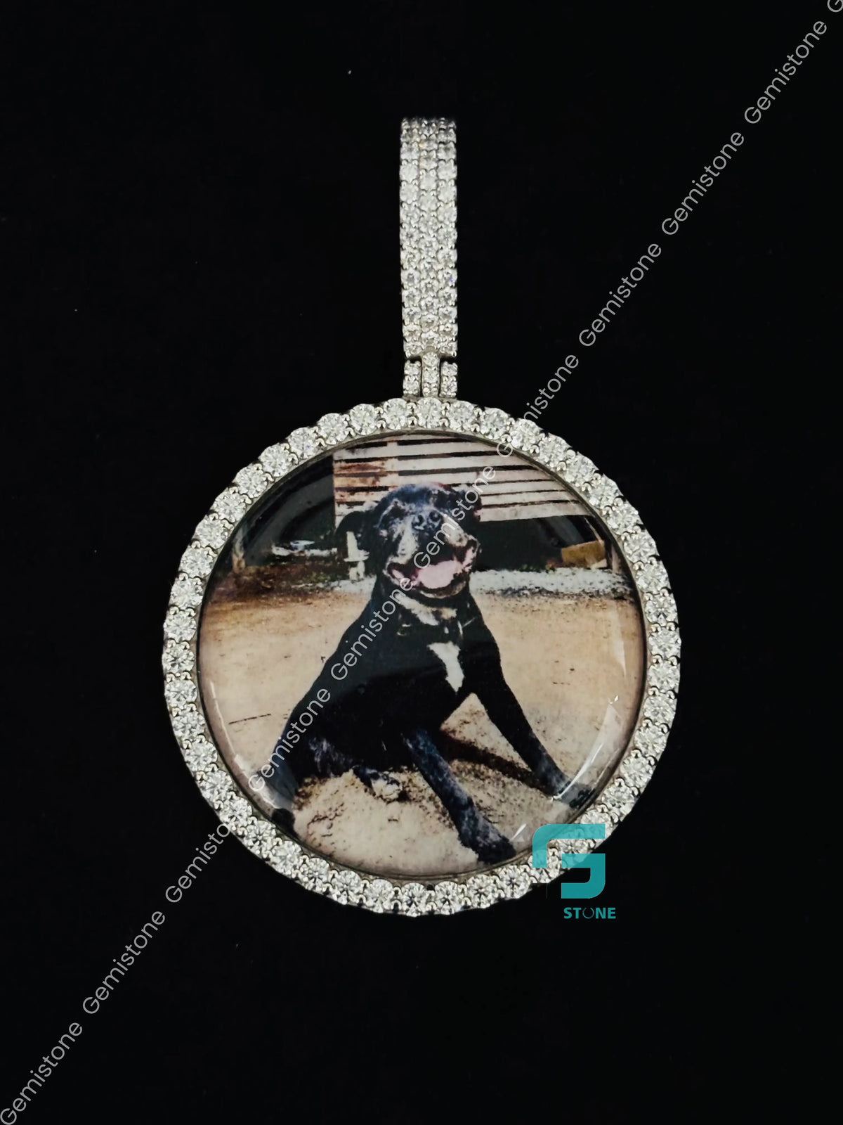 Moissanite Diamond Memmory Pendant