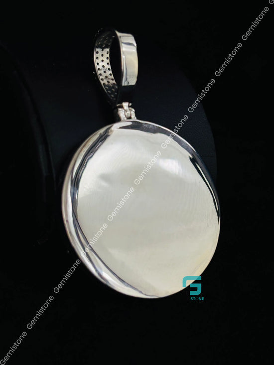 Moissanite Diamond Memmory Pendant For Men