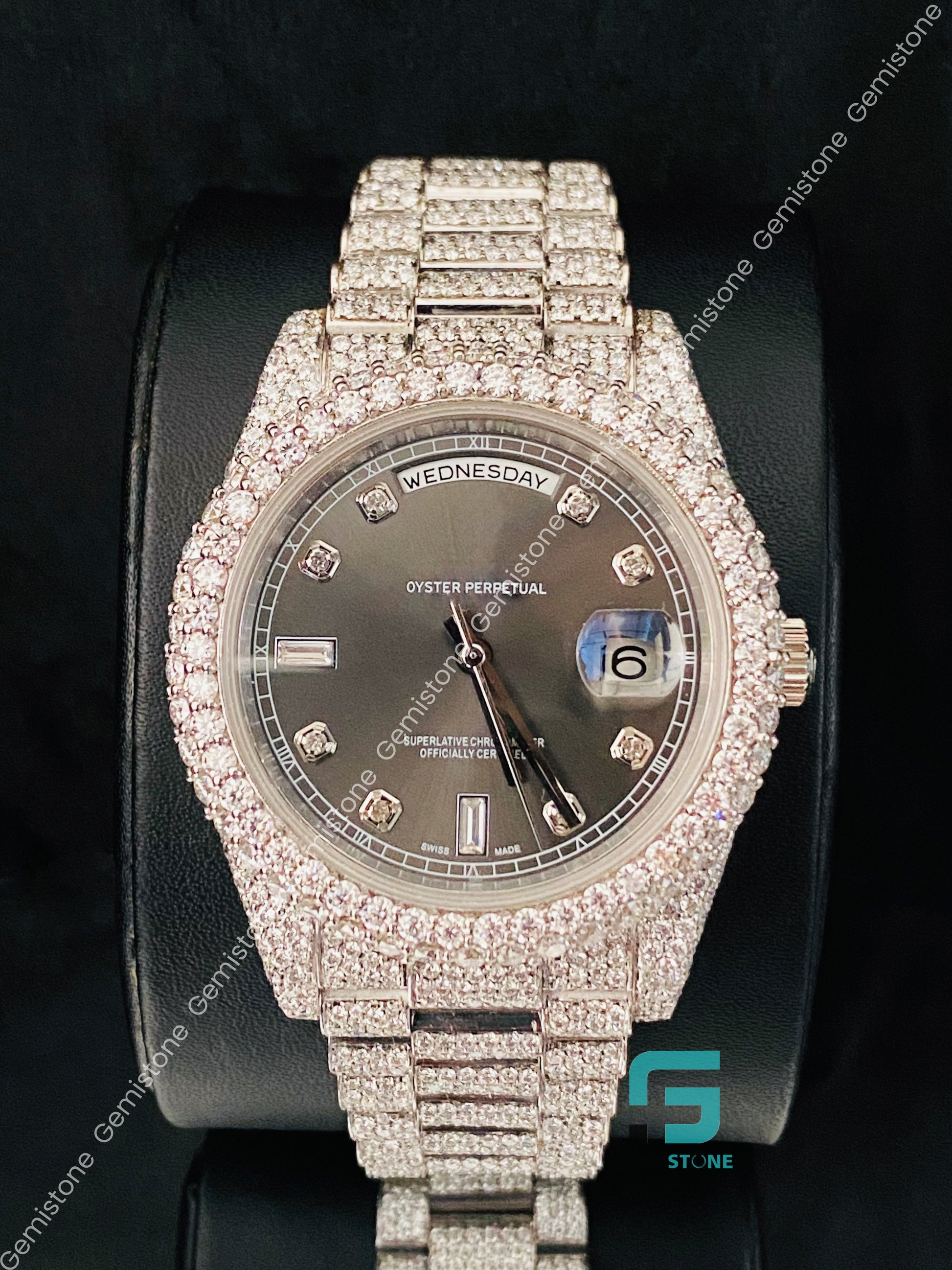Moissanite Diamond Wrist Hip Hop Watch