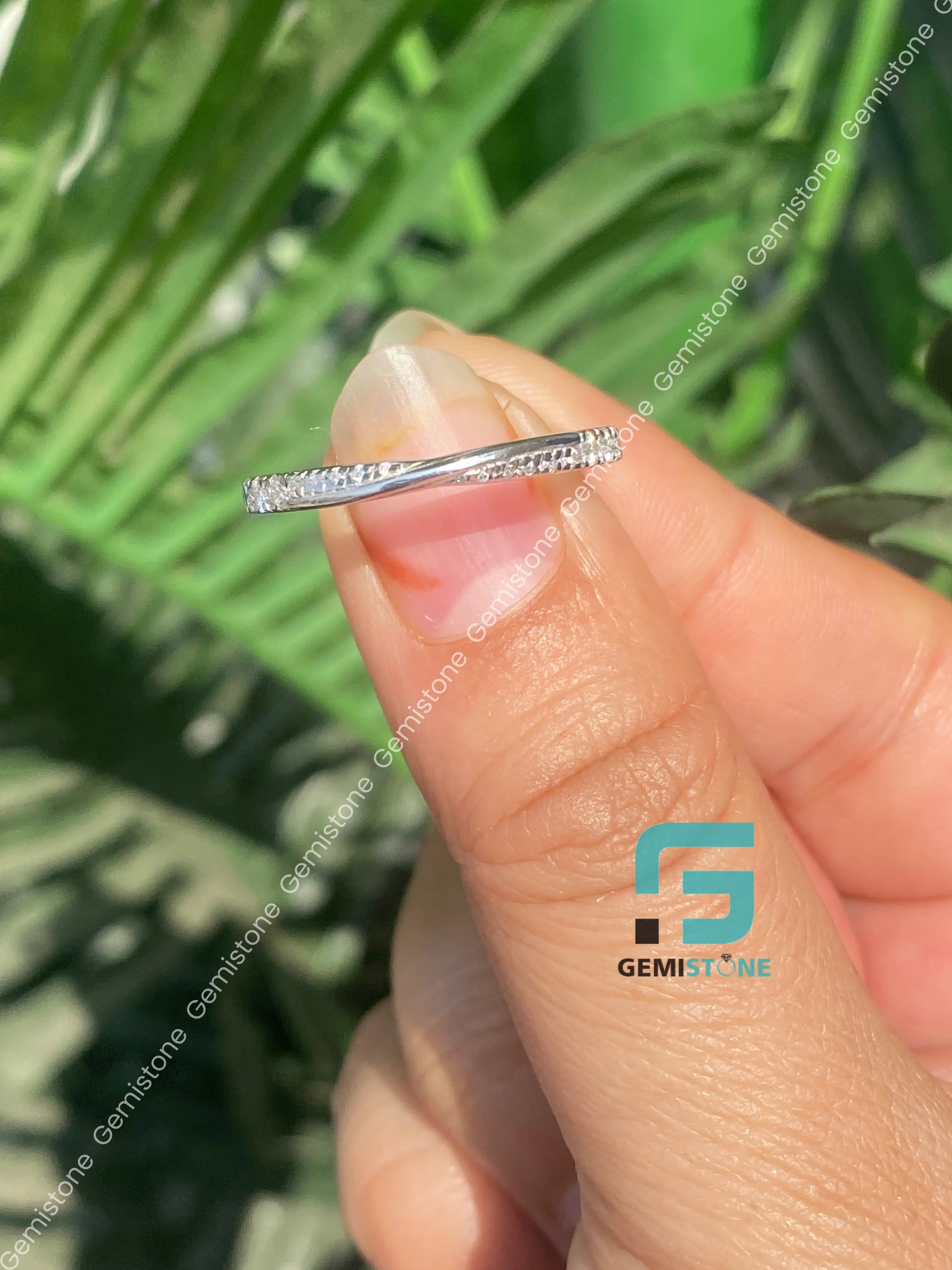 Moissanite Eternity Band For Women