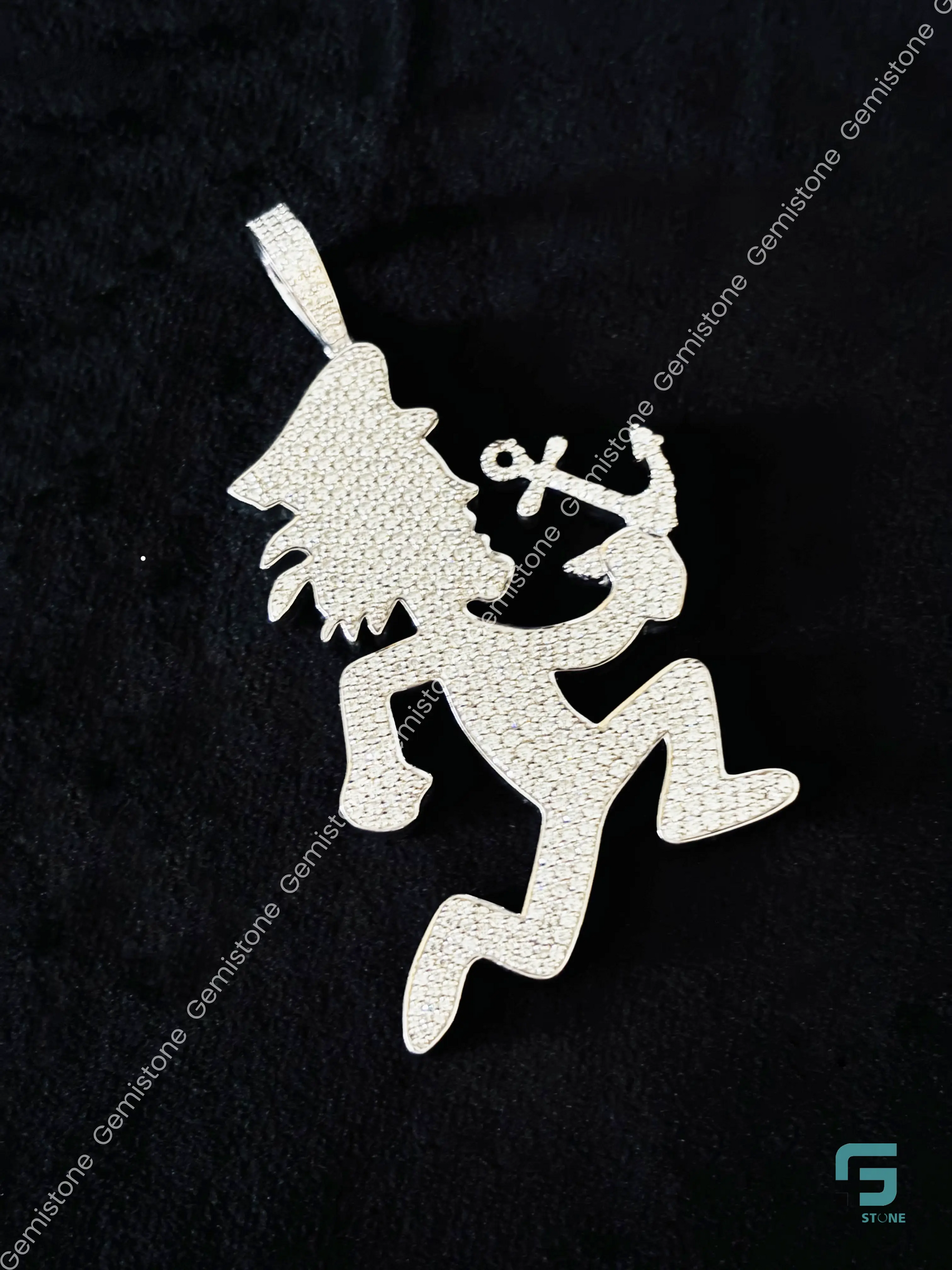 Moissanite_Fully_Iced_Hatchetman_Pendant