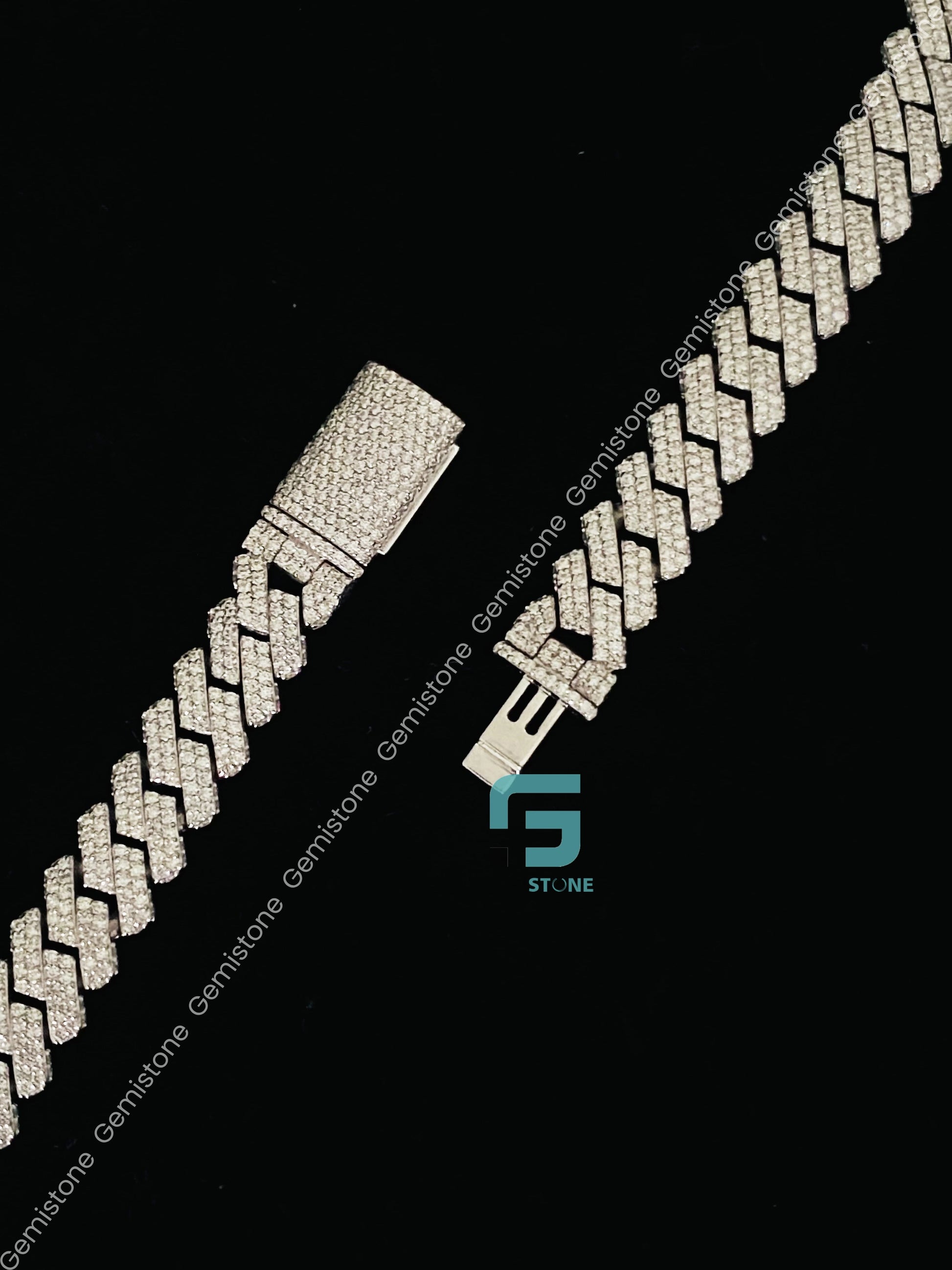 Moissanite Fully Studded Cuban Link Chain