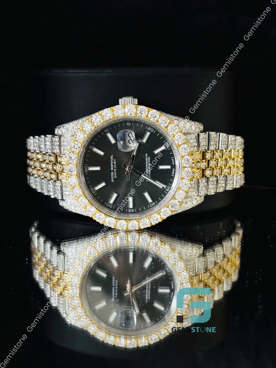 Moissanite Hip Hop Bust Down Iced Out Watch