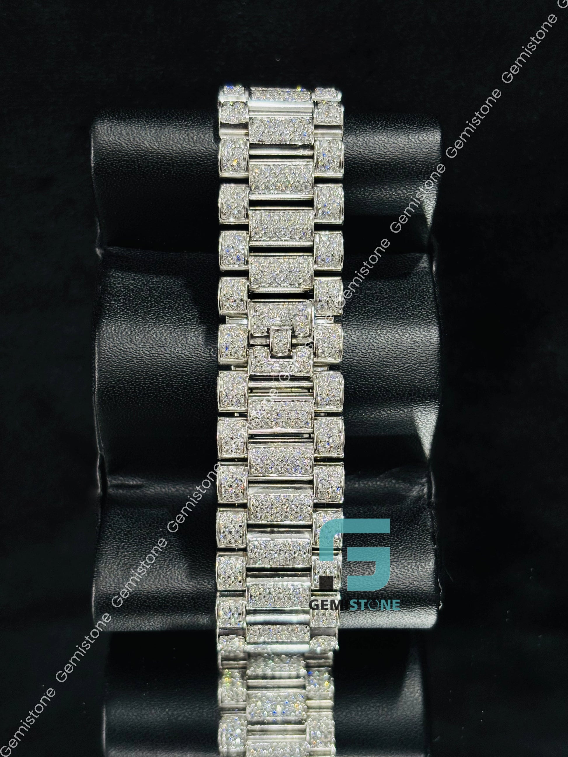 Moissanite Hip Hop Bust Down Watch For Men