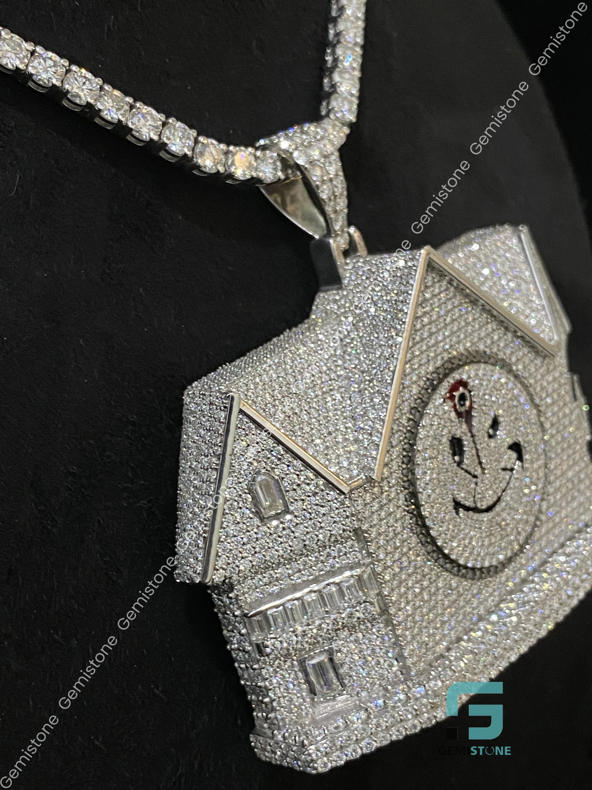 Moissanite Hip Hop House Trap Pendant