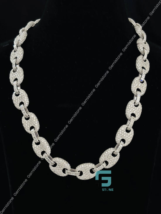 Moissanite Hip Hop Ice Out Link Chain