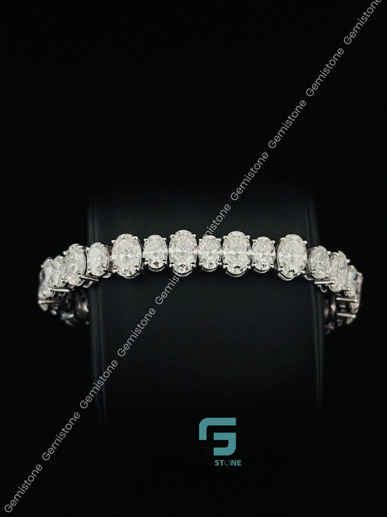 Moissanite Hip Hop Iced Out Tennis Bracelet