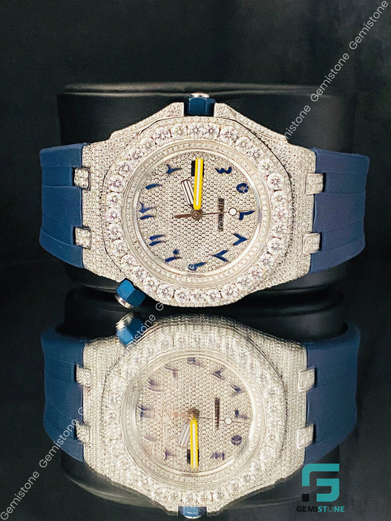 Moissanite Hip Hop Luxury Watch for Men_s