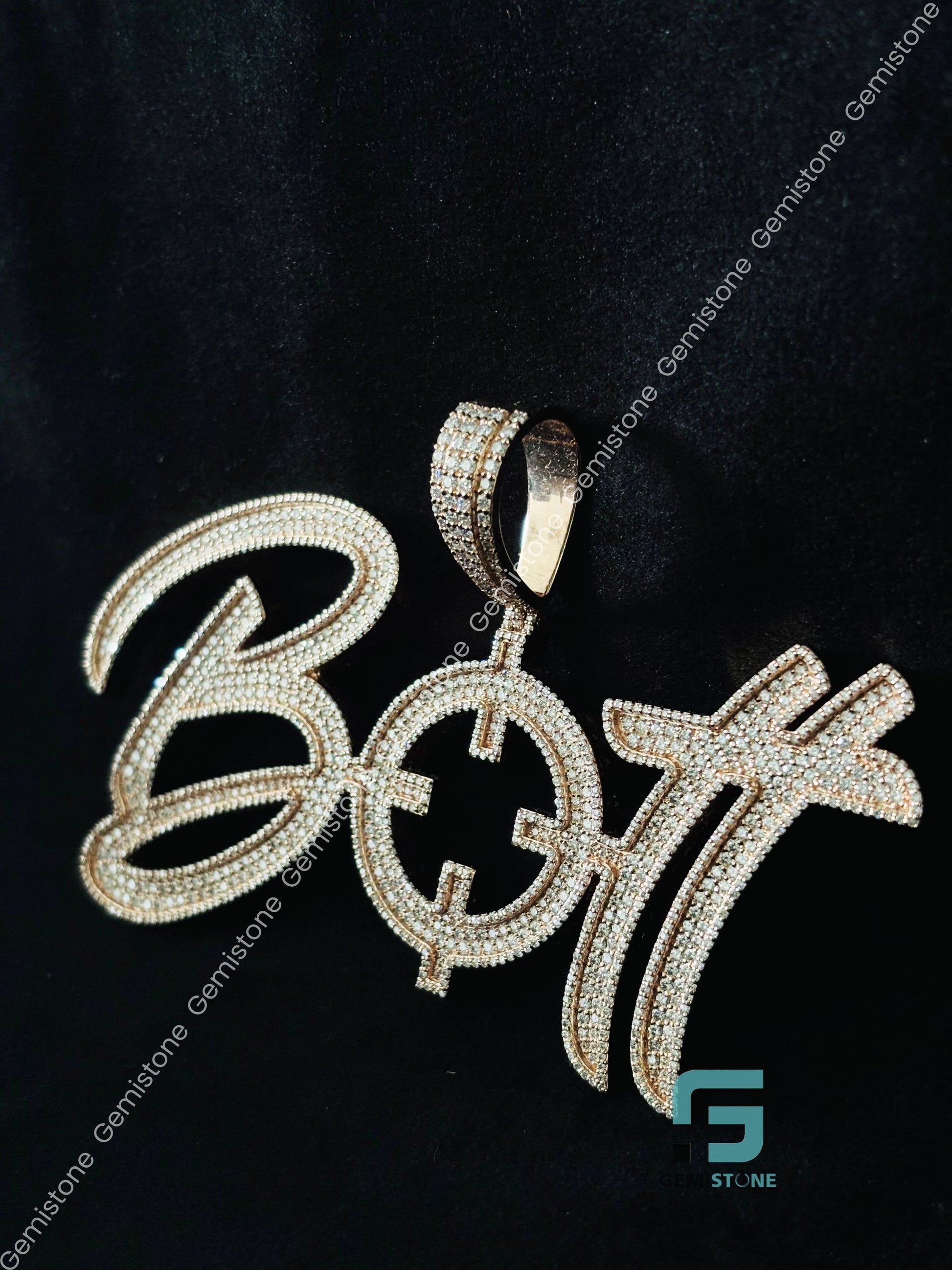 Moissanite Hip Hop Sterling Silver 925 VVS Pendant_2