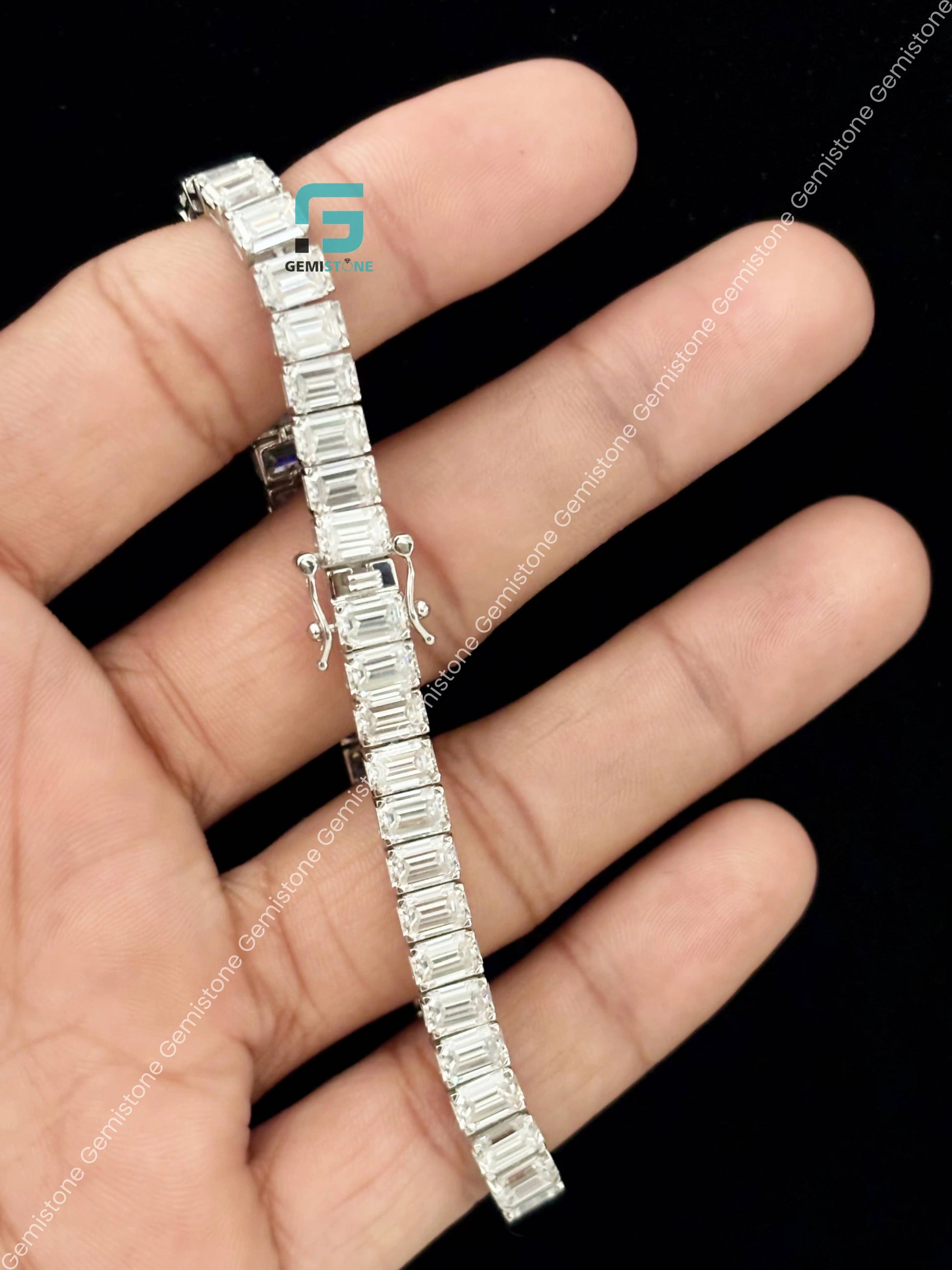 Moissanite Hip Hop Tennis Bracelet