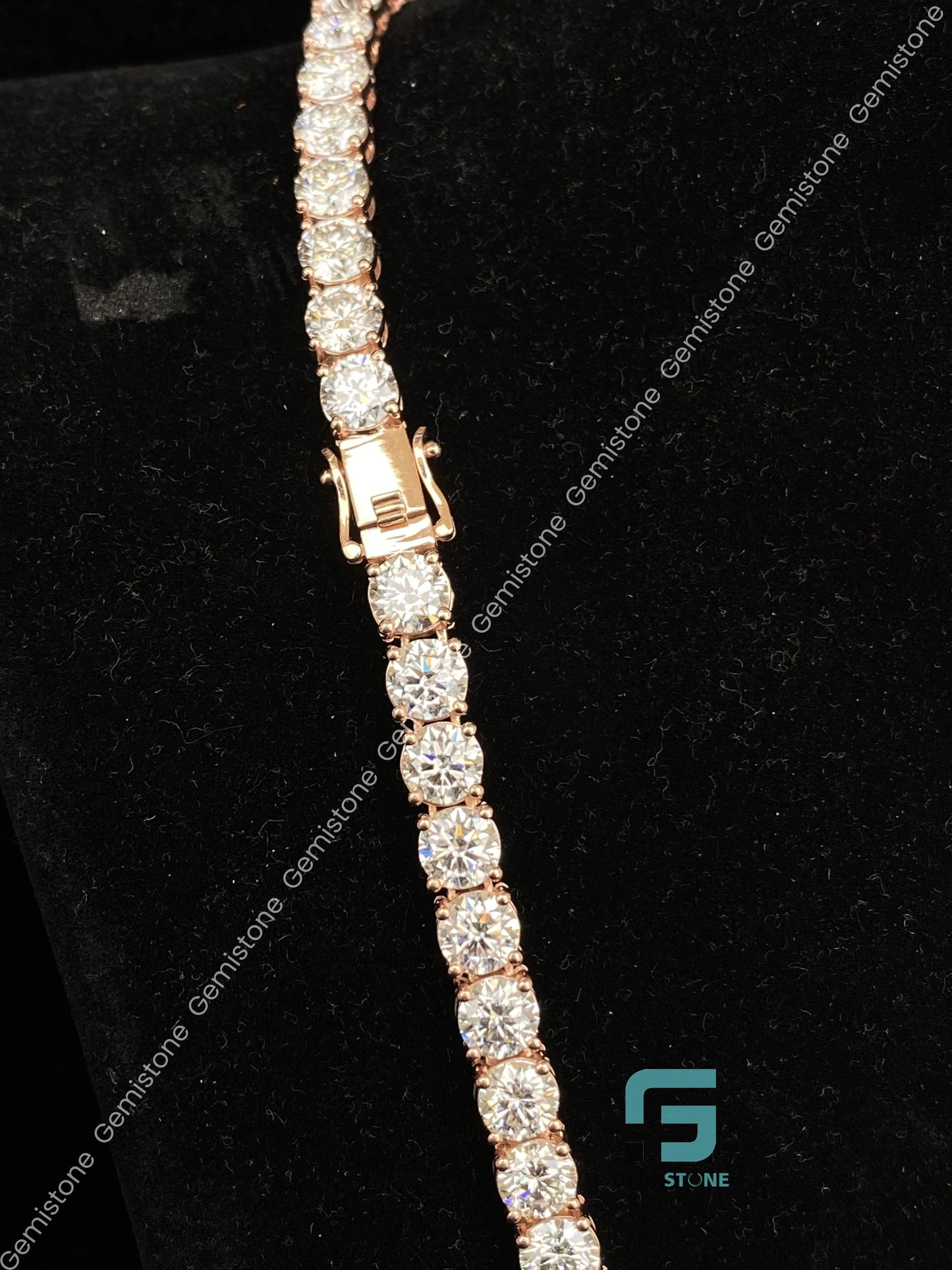 Moissanite Hip Hop Tennis Chain For Men