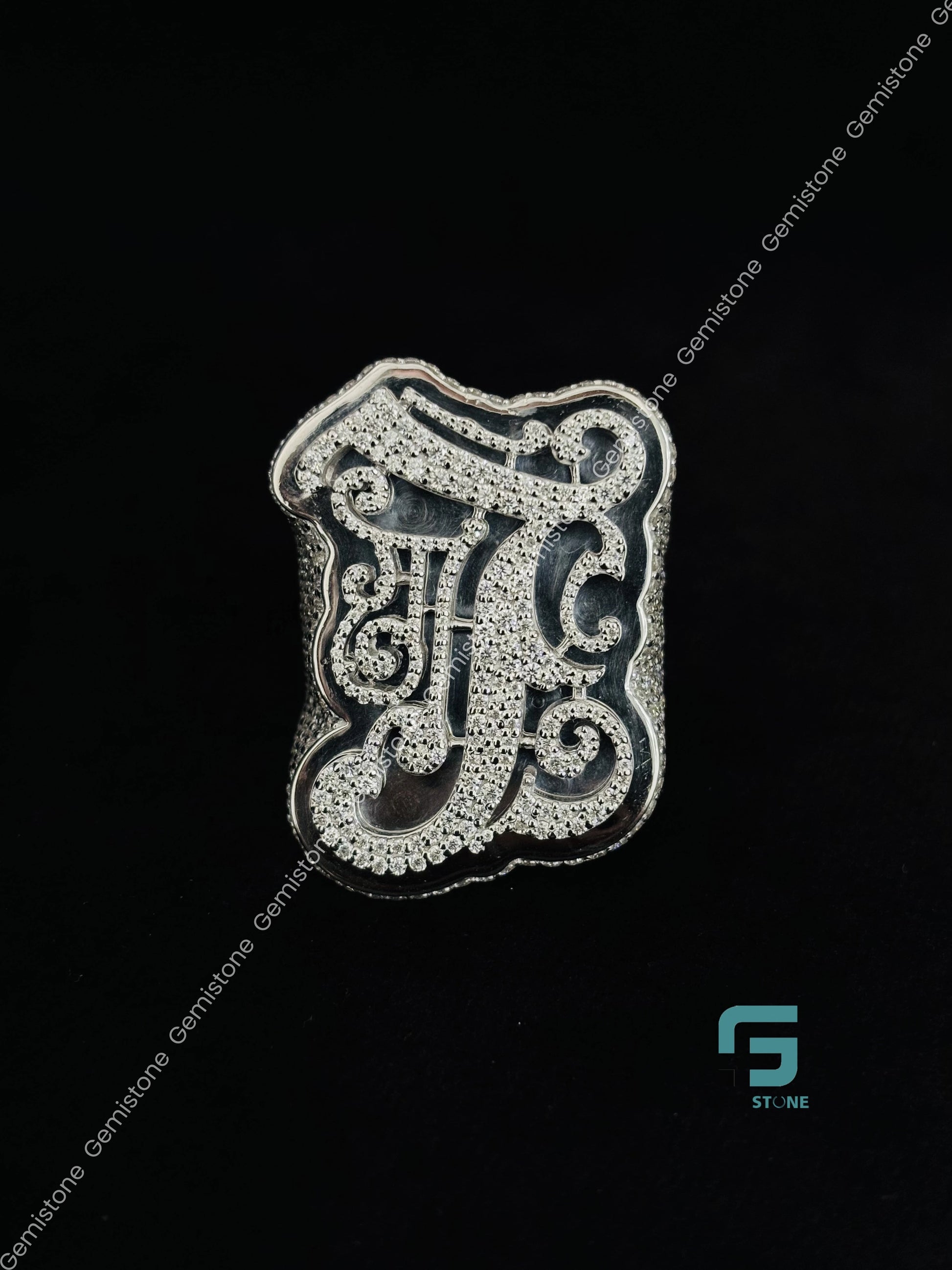 Moissanite Hip Hop VVS Studded Ring