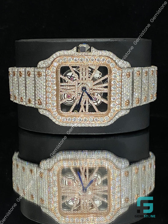 Moissanite Hip Hop Wrist Watch