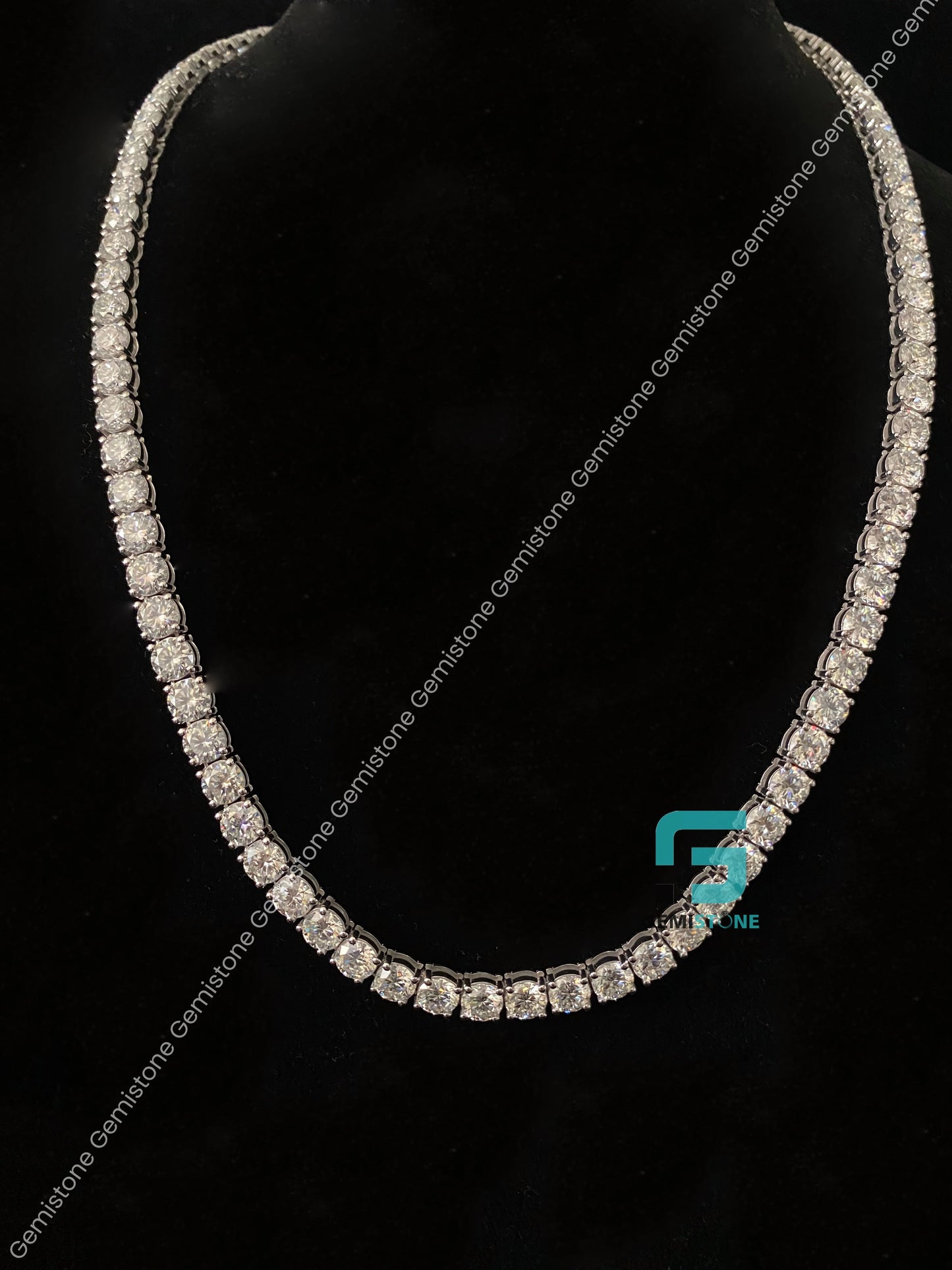 Moissanite Hip hop Tennis Chain