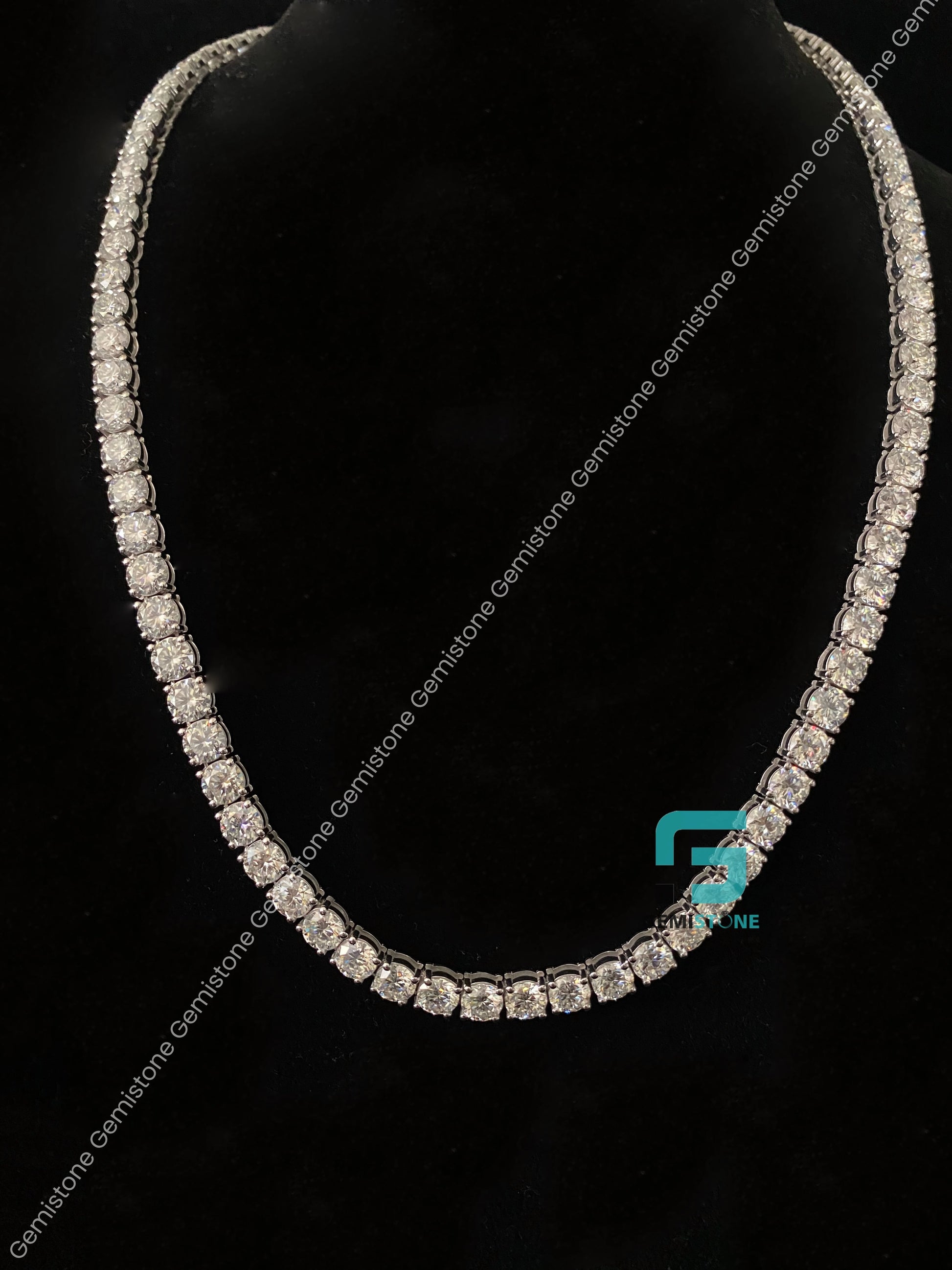Moissanite Hip hop Tennis Chain