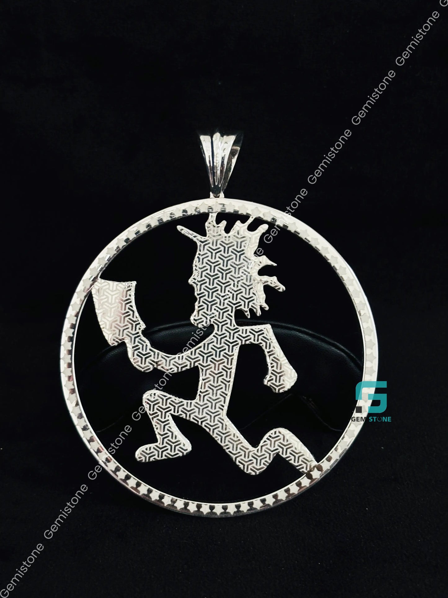 Moissanite ICP Hatchet Man Pendant