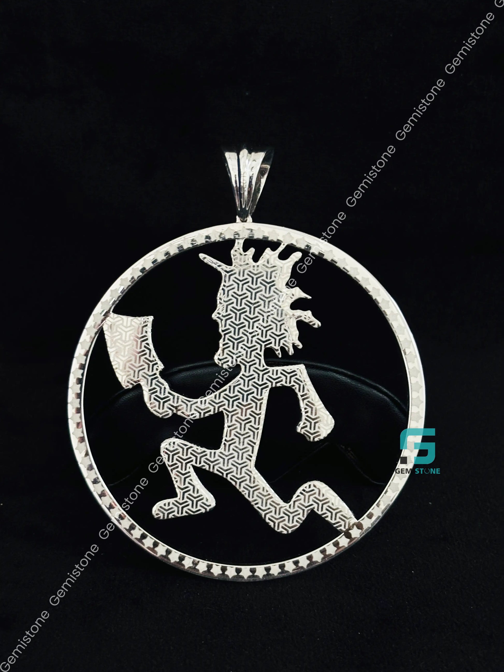 Moissanite ICP Hatchet Man Pendant