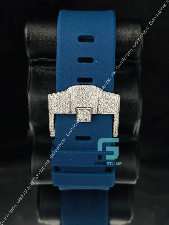 Moissanite Iced Out Bust Down Arabic Number Watch
