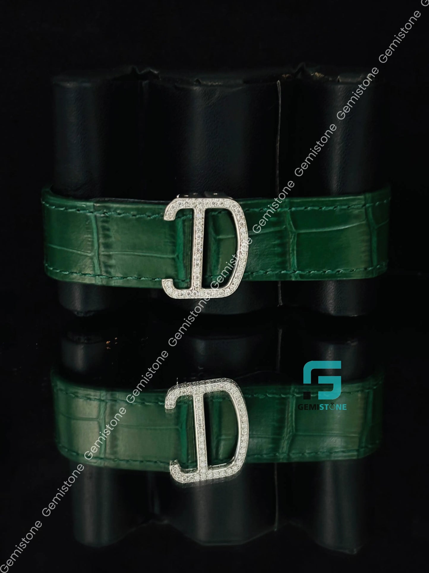 Moissanite Iced Out Green Dial Hip Hop Watch for Men